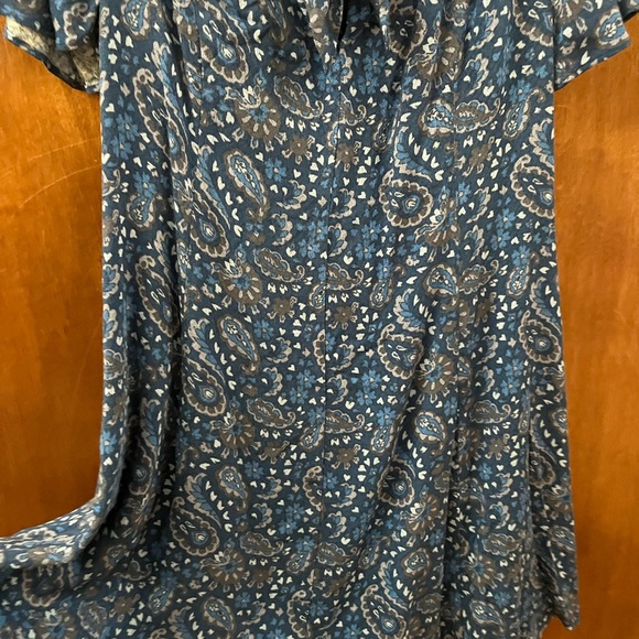 Idyllwind Blue and White Tie Front Midi Sundress - Picture 7 of 8